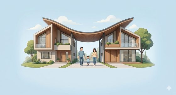 Two homes, one family